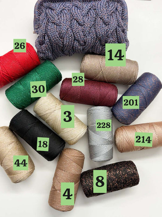 2mm polisterinė virvutė su liurekso gijomis| 4+1 DOVANŲ