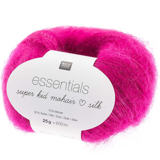 Essentials Super Kid Mohair Loves Silk siūlai | 021 Rožinė