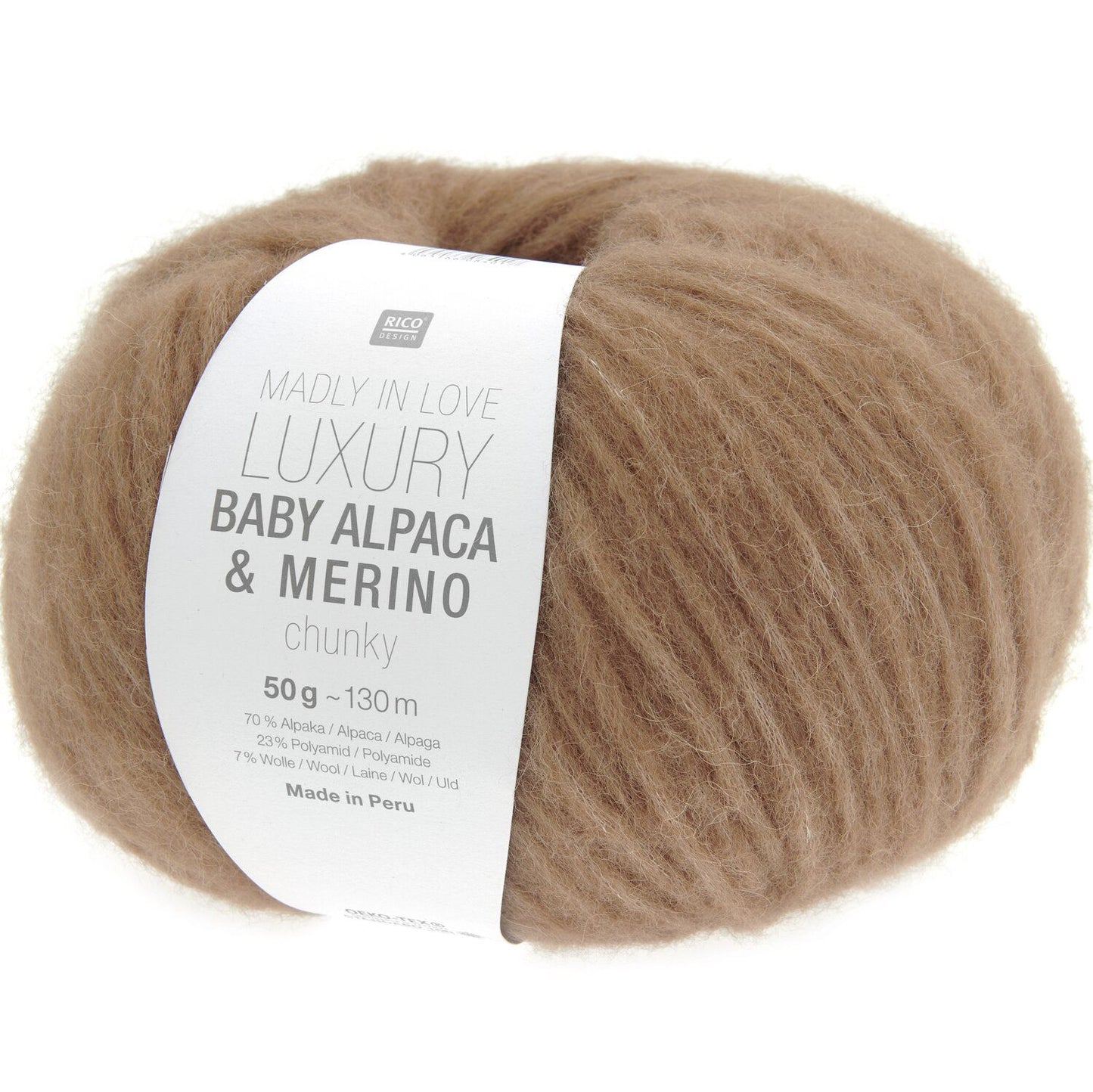 rico baby alpaka ir merino chunky siulai svelni ruda spalva, prabangus alpakos siulai mezgimui