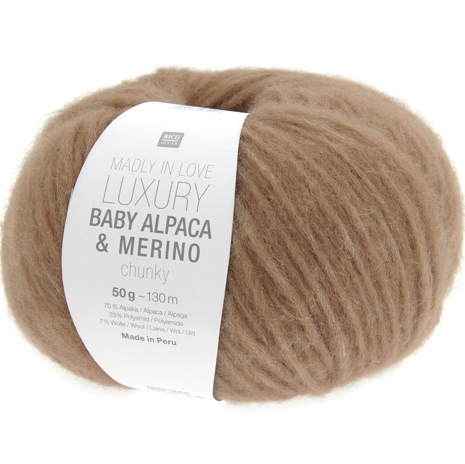 rico baby alpaka ir merino chunky siulai svelni ruda spalva, prabangus alpakos siulai mezgimui