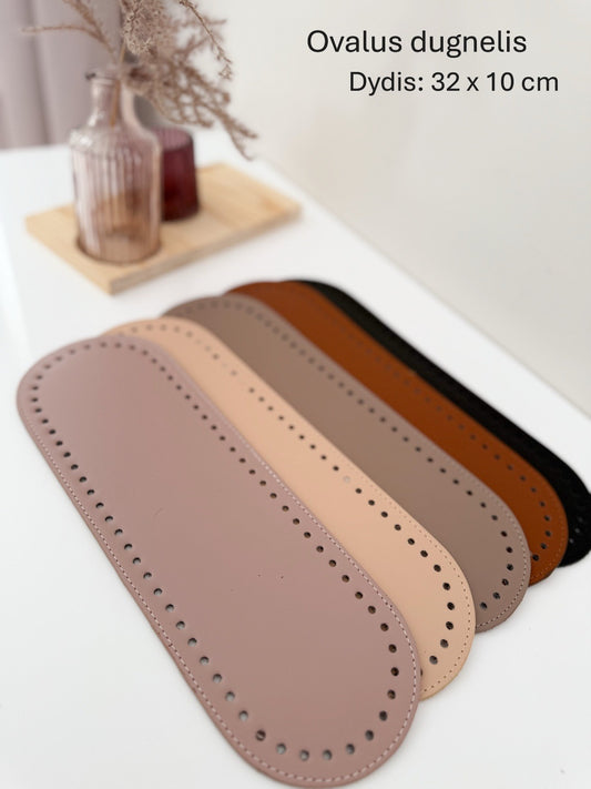 Oval eco-leather bottom | 5 colors
