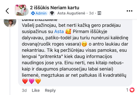 3 Iššūkis "Neriam kartu" STARTAS Kovo 30d. Rezervuok sau vietą| video prieinama iki 07.01