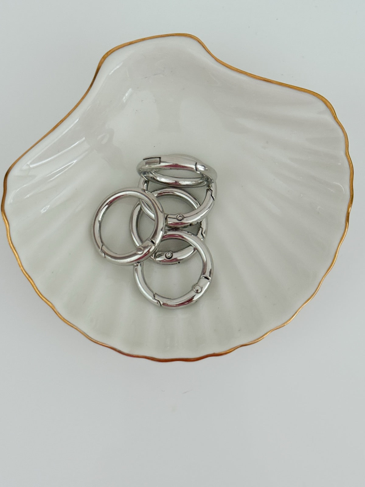 Round metal carabiner (20 mm) | Metal (silver) colors