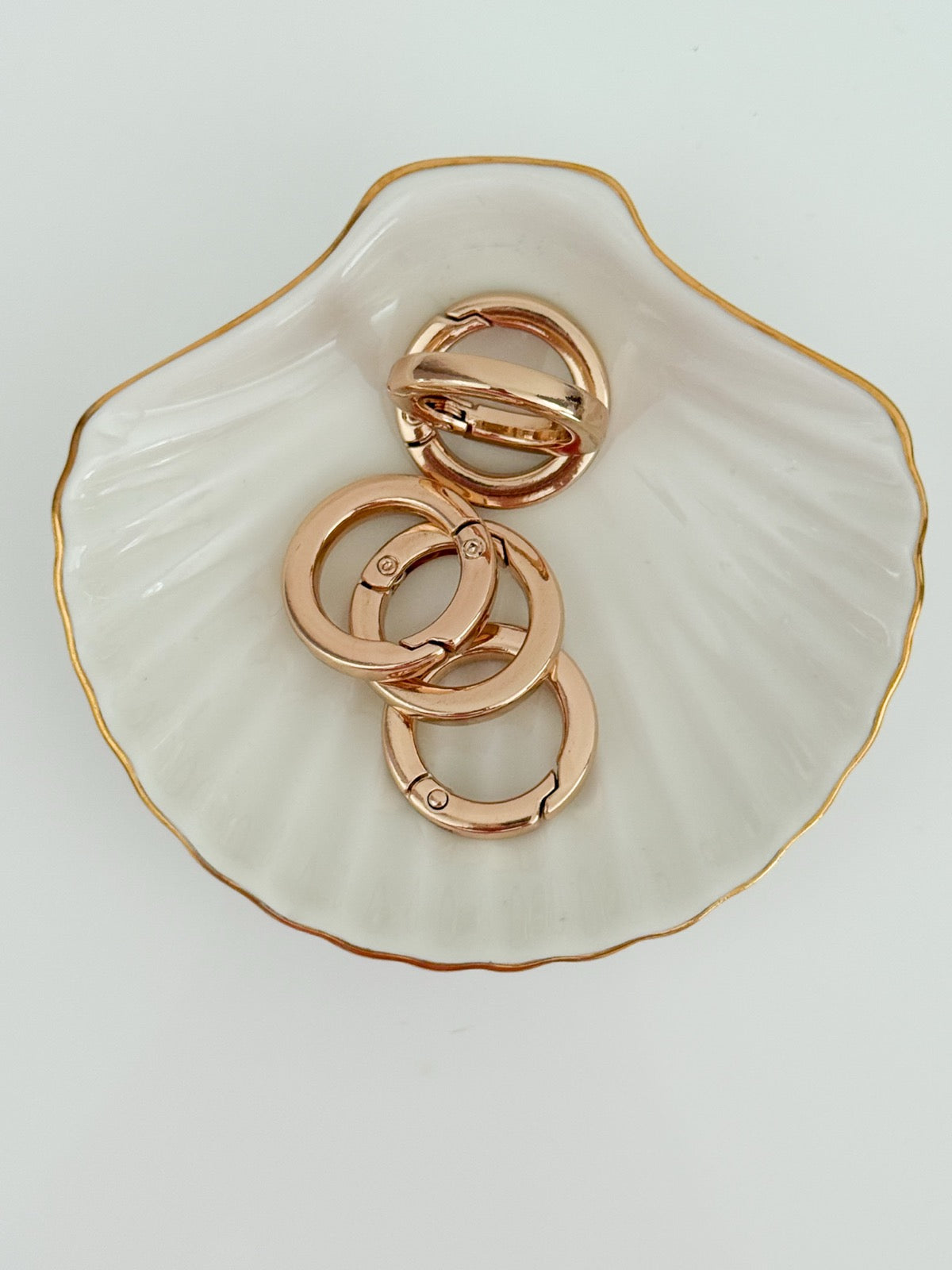 Carabiner - ring, Ø20 mm | Gold color
