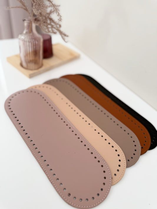 Oval eco-leather bottom | 5 colors