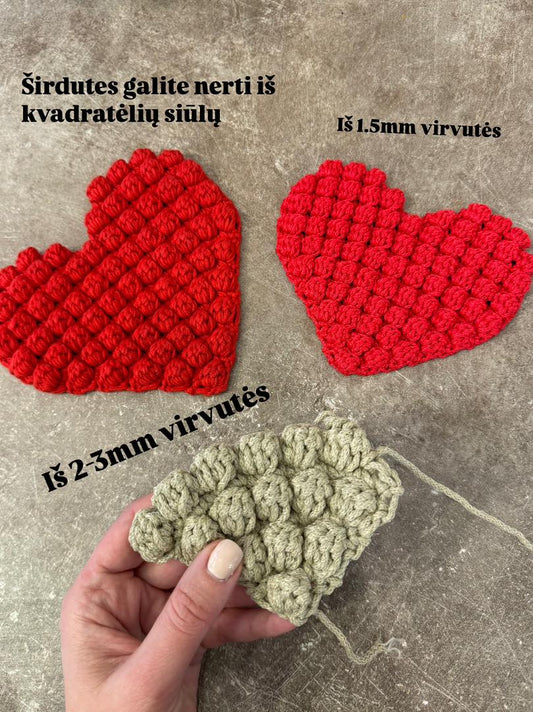 PDF tutorial | "Heart" coaster description + VIDEO TUTORIAL FOR GIFT-GIVING