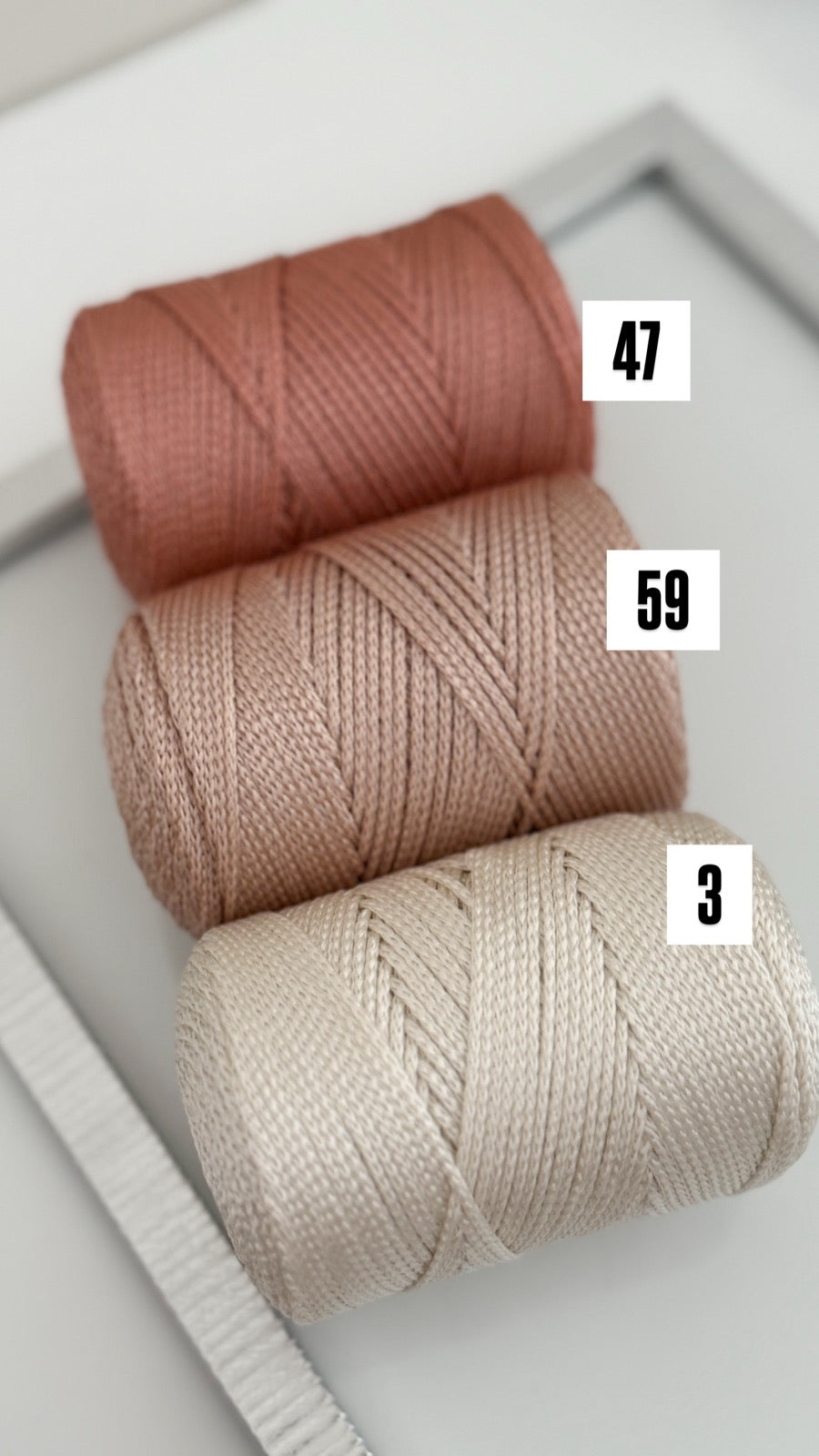 Nėrimo virvutės 1,5mm| Gautas spalvų papildymas !!!