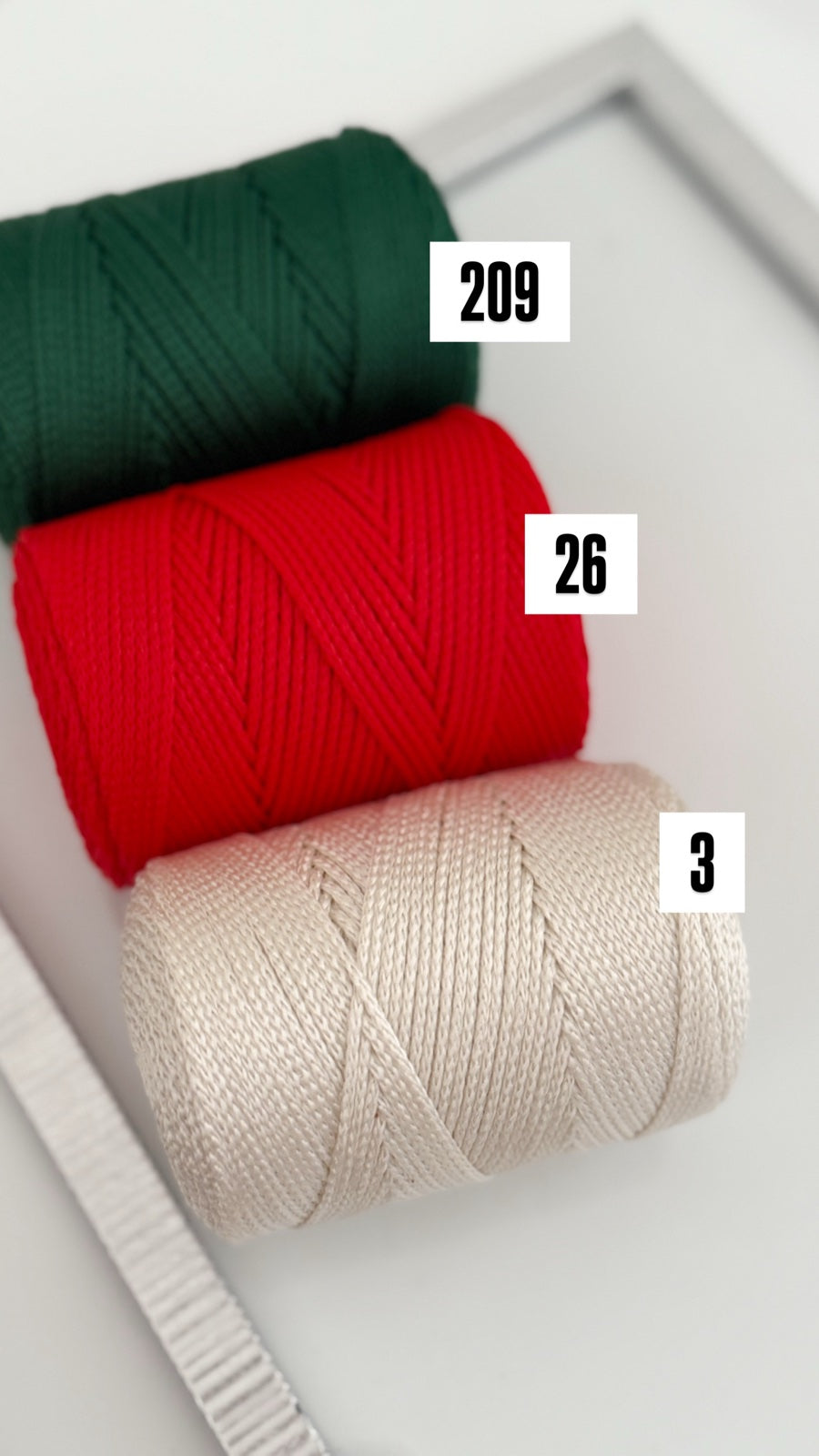 Nėrimo virvutės 1,5mm| Gautas spalvų papildymas !!!