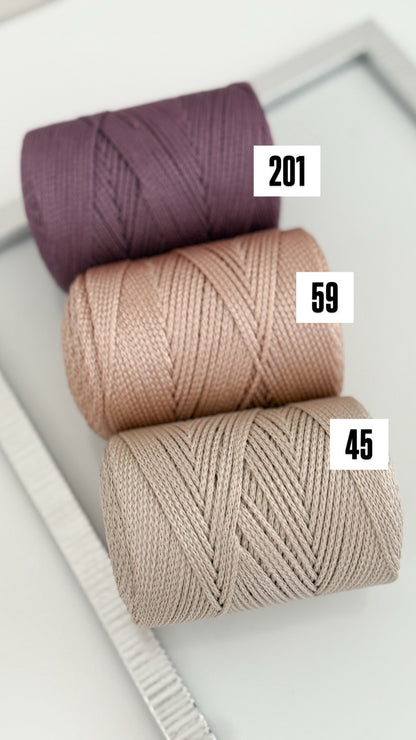 Nėrimo virvutės 1,5mm| Gautas spalvų papildymas !!!