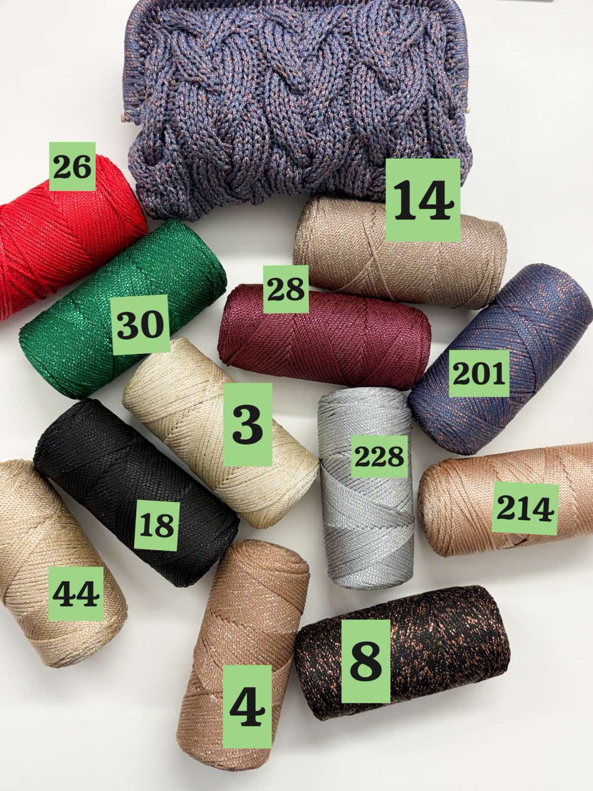 2mm polisterinė virvutė su liurekso gijomis| 4+1 DOVANŲ