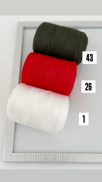 Nėrimo virvutės 1,5mm| Gautas spalvų papildymas !!!