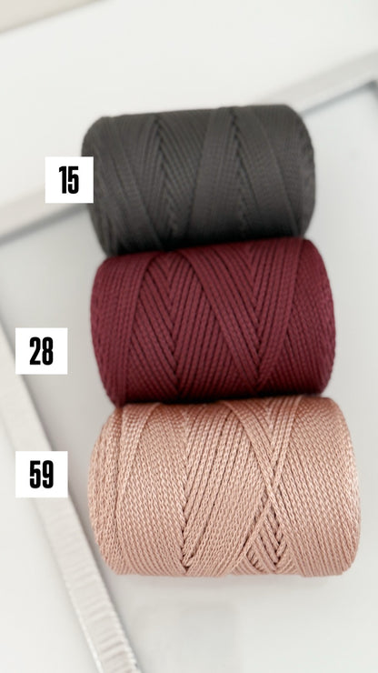 Nėrimo virvutės 1,5mm| Gautas spalvų papildymas !!!