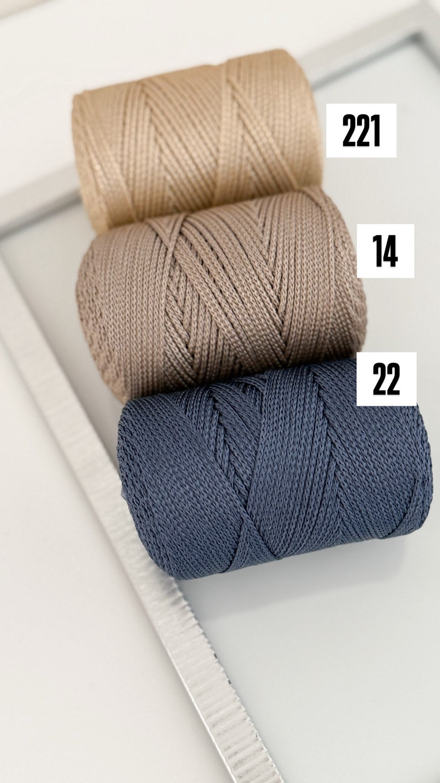 Nėrimo virvutės 1,5mm| Gautas spalvų papildymas !!!