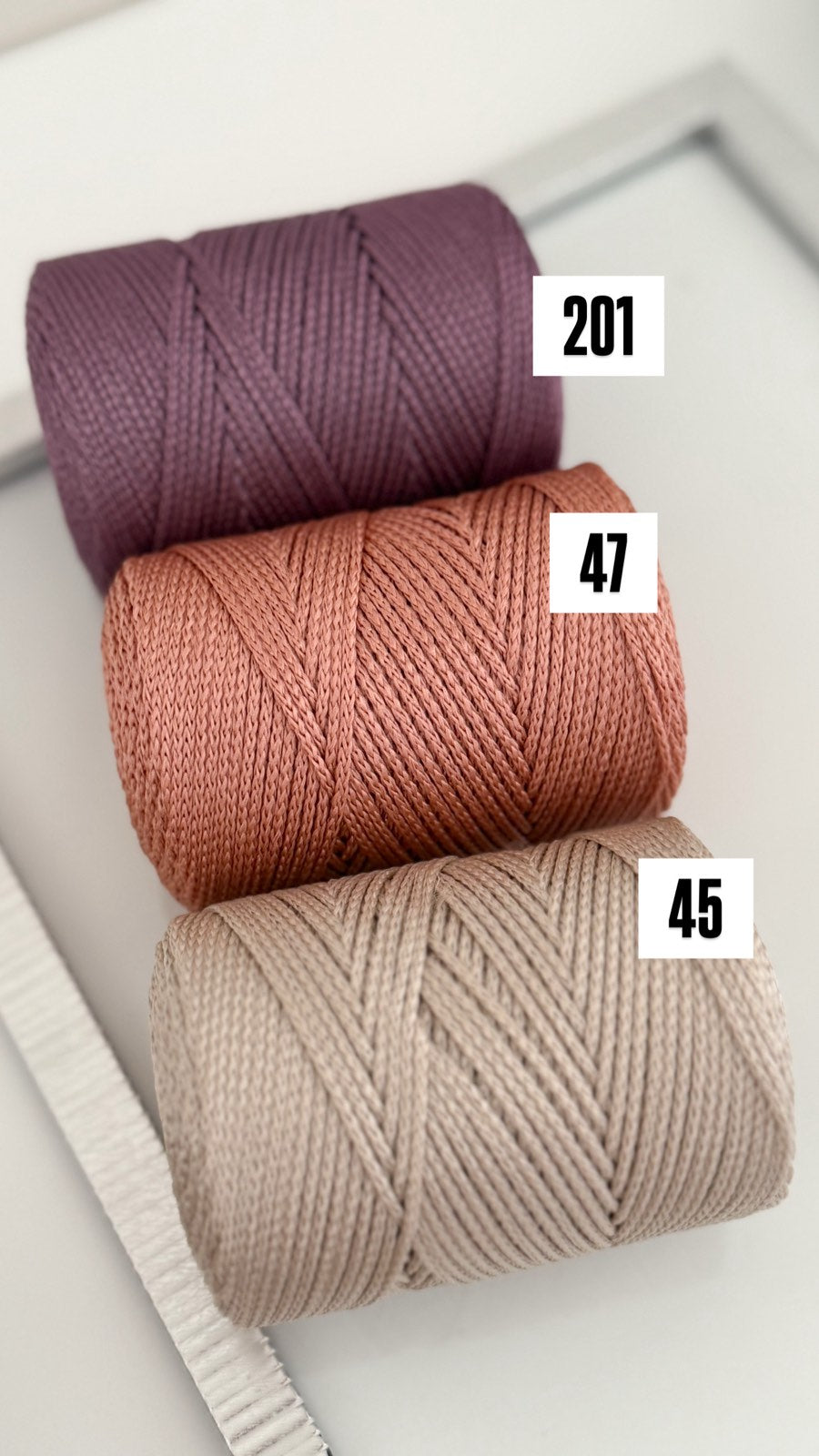 Nėrimo virvutės 1,5mm| Gautas spalvų papildymas !!!