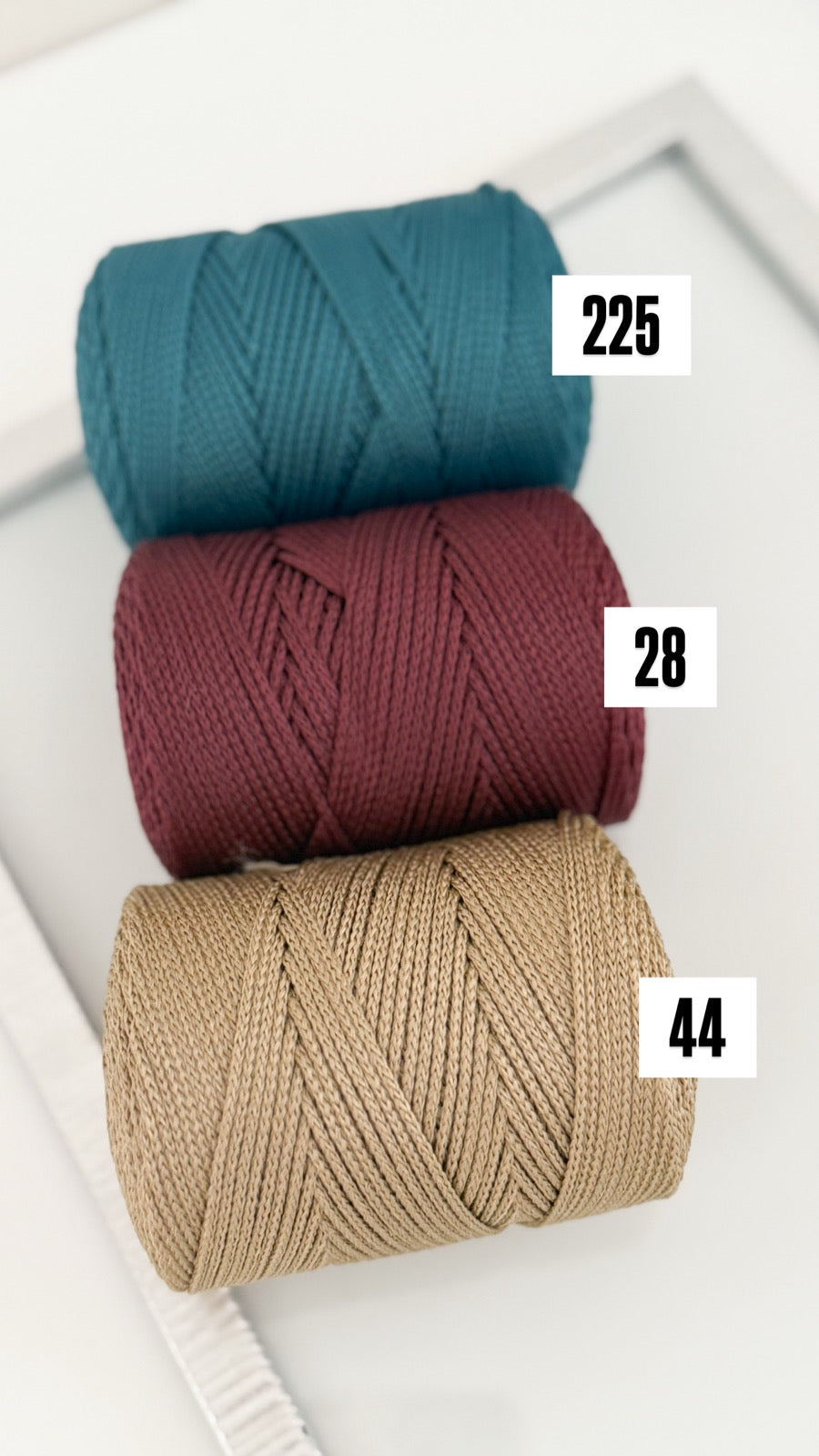 Nėrimo virvutės 1,5mm| Gautas spalvų papildymas !!!