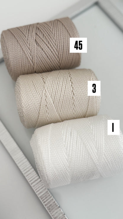 Nėrimo virvutės 1,5mm| Gautas spalvų papildymas !!!