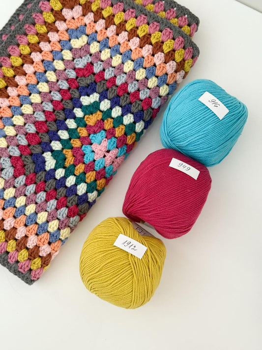 Kvadratėlių Nėrimo siūlai | 30 Spalvos