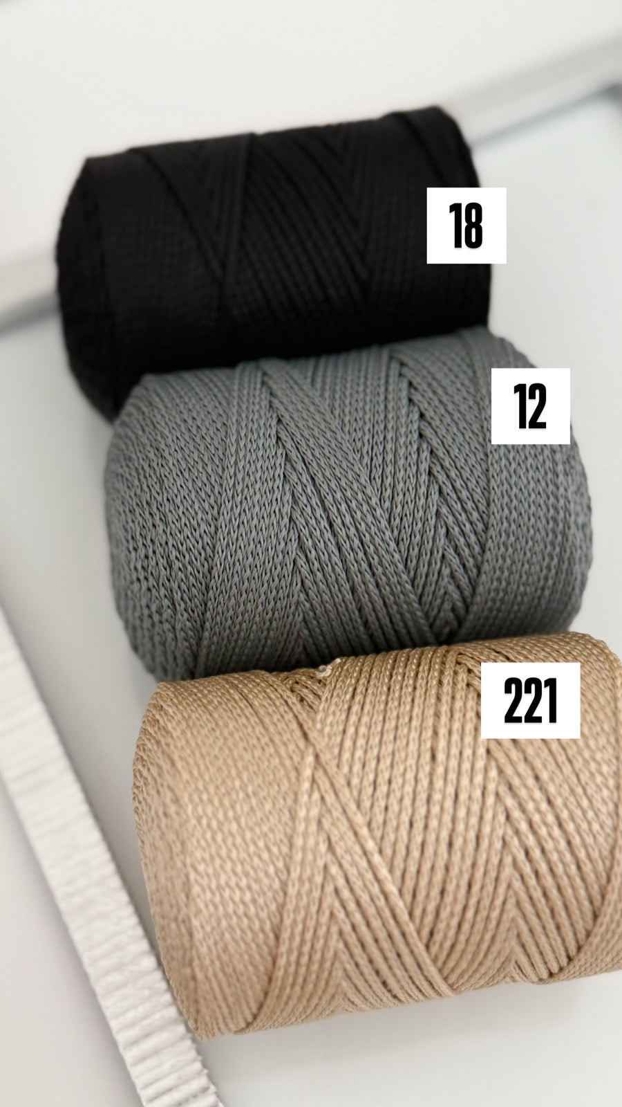 Nėrimo virvutės 1,5mm| Gautas spalvų papildymas !!!