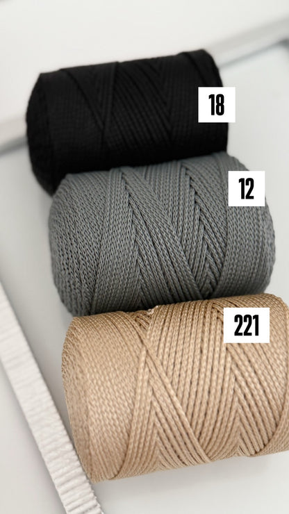 Nėrimo virvutės 1,5mm| Gautas spalvų papildymas !!!