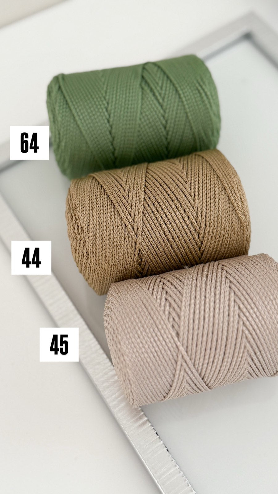 Nėrimo virvutės 1,5mm| Gautas spalvų papildymas !!!