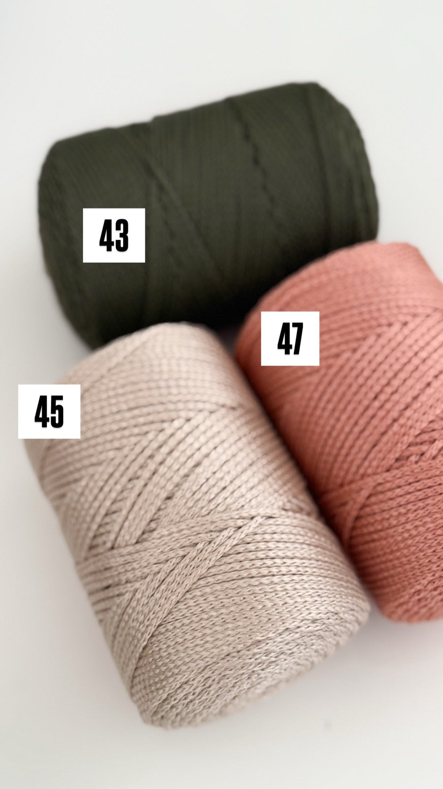 Nėrimo virvutės 1,5mm| Gautas spalvų papildymas !!!