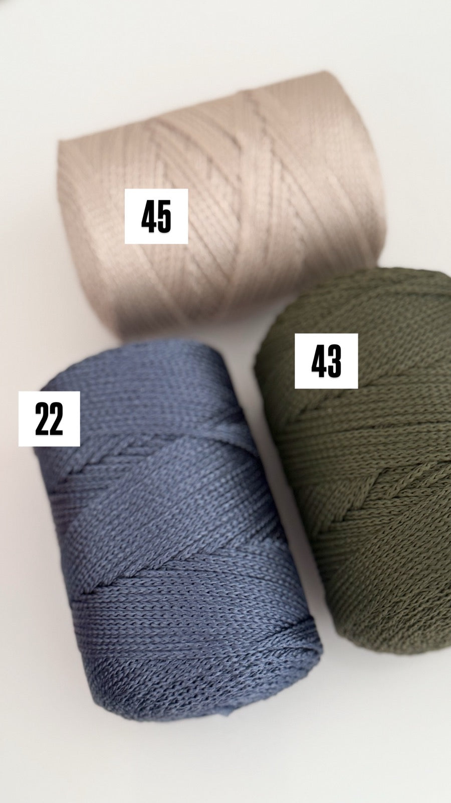 Nėrimo virvutės 1,5mm| Gautas spalvų papildymas !!!