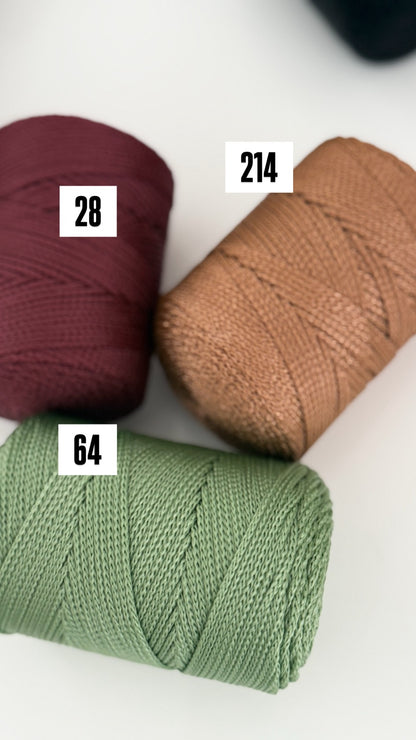 Nėrimo virvutės 1,5mm| Gautas spalvų papildymas !!!