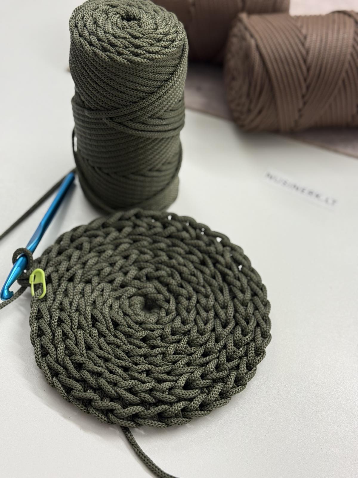 5mm naujos nėrimo virvės 120m