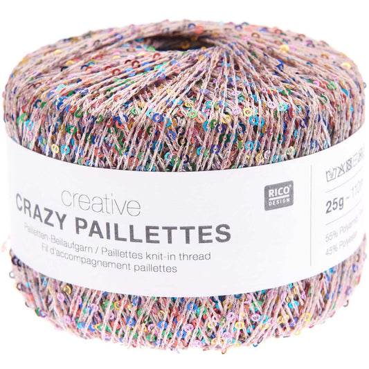 Rico  Creative Crazy Paillettes siūlai | 001 Pudros Pirk 2 kamuoliukus ir gauk nuoroda į video pamoką
