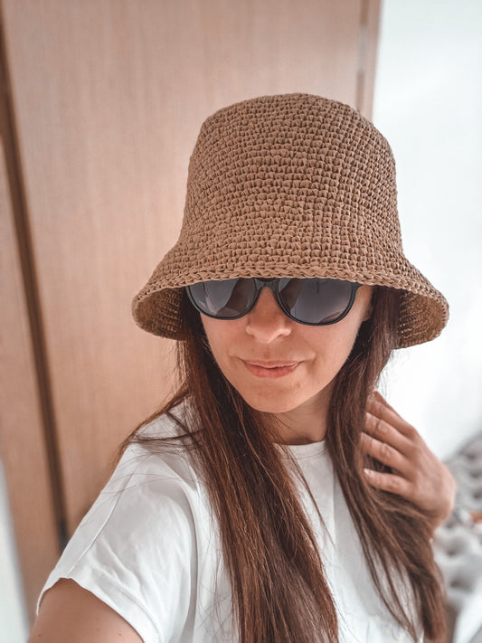 Raffia Vasarinės kepurės PDF + VIDEO PAMOKA 1+1 DOVANŲ