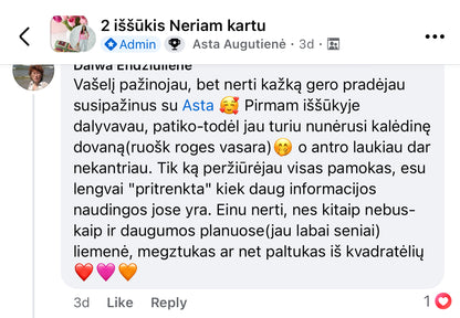 4 Iššūkis "Neriam kartu" Rankinę video prieinama iki 07.01