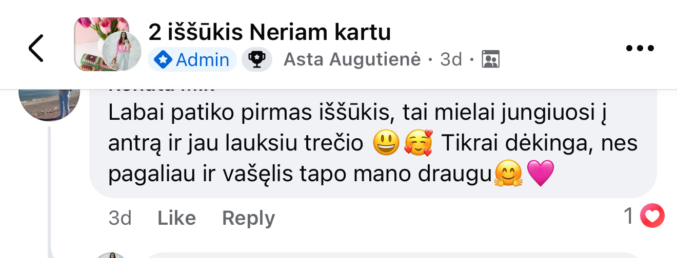 4 Iššūkis "Neriam kartu" Rankinę video prieinama iki 07.01