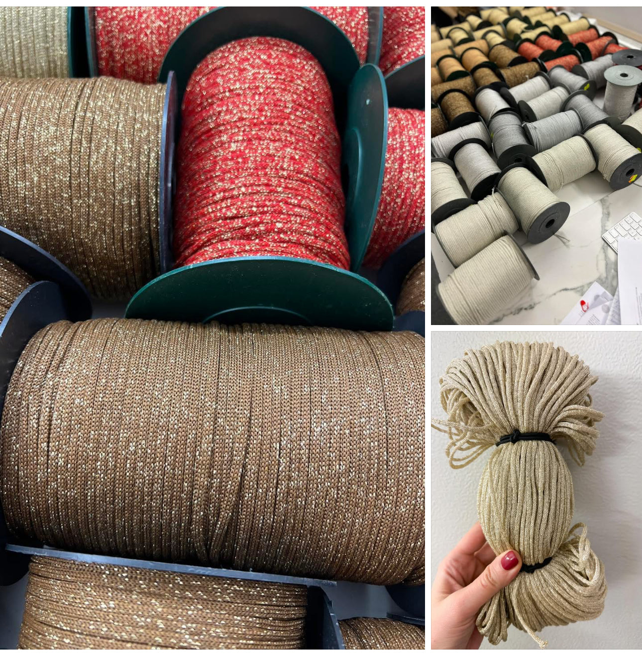 LUREX RIBBONS 3 reels + Gift