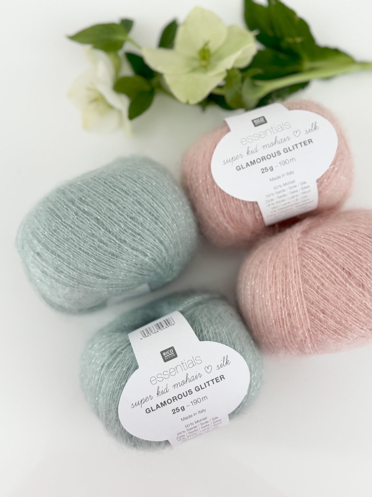 Essentials Super Kid Mohair Loves Silk Glamorous Glitter yarn | 005 Water