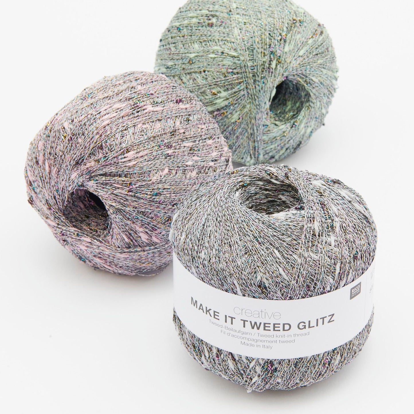 Creative Make It Tweed Glitz siūlai | 003 Rožinė