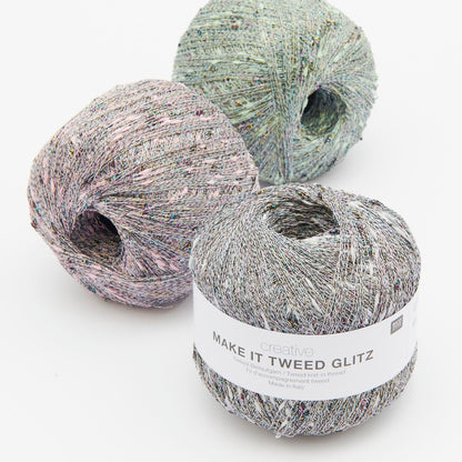 Creative Make It Tweed Glitz siūlai | 003 Rožinė